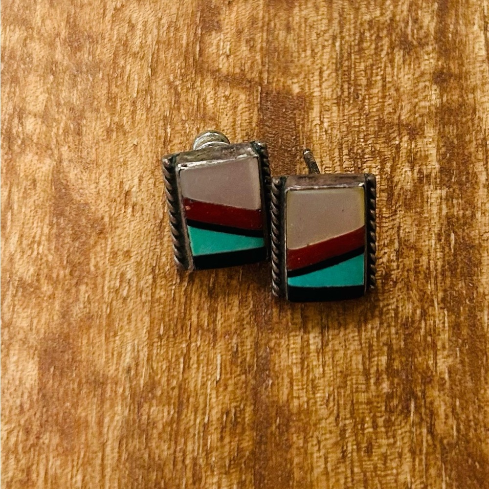 Colorful Zuni Earrings